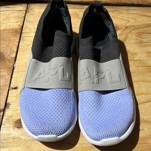 APL Black and Blue Athletic Shoes with Breathable Mesh